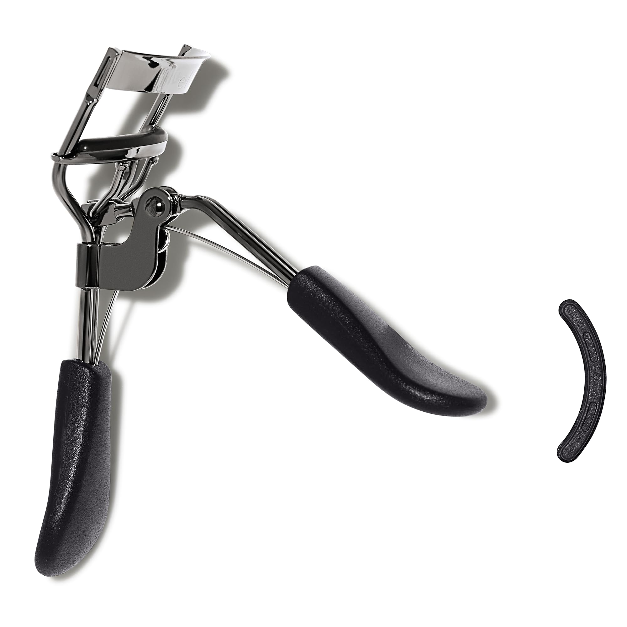 e.l.f. Pro Eyelash Curler, Strong, Contoured, Eye-Opening, Voluminous Lashes, Includes Additional Rubber Replacement Pad, Silver